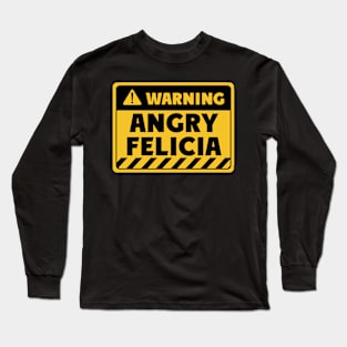 Angry Felicia Long Sleeve T-Shirt